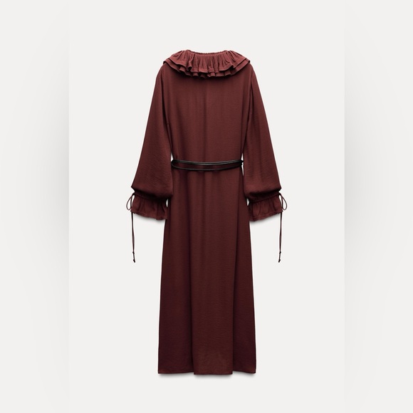 ZARA ~ Frill Midi Dress ZW Collection - Picture 11 of 11